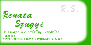 renata szugyi business card